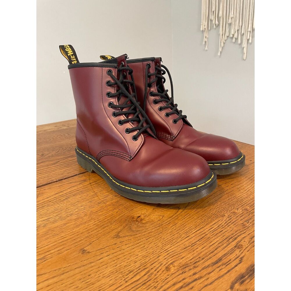 Dr. Martens Cherry Red 1460 Leather Boots